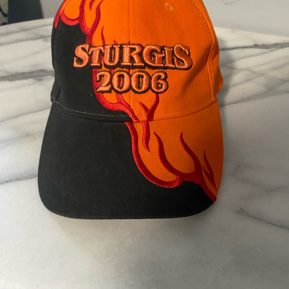 Sturgis 2006 Orange and Black Hat